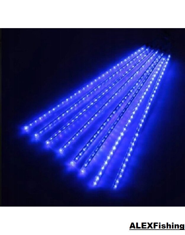 LED girlianda meteorų lietus 50cm Mėlyna