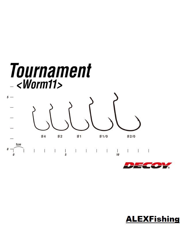 Ofsetiniai kabliukai Decoy Worm 11 Tournament