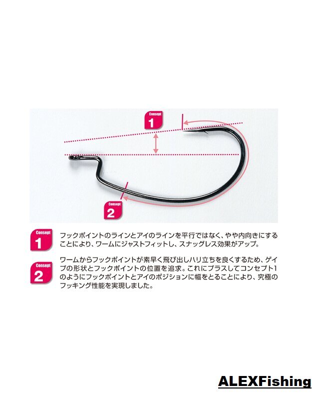 Ofsetiniai kabliukai Decoy Worm 17 Hook