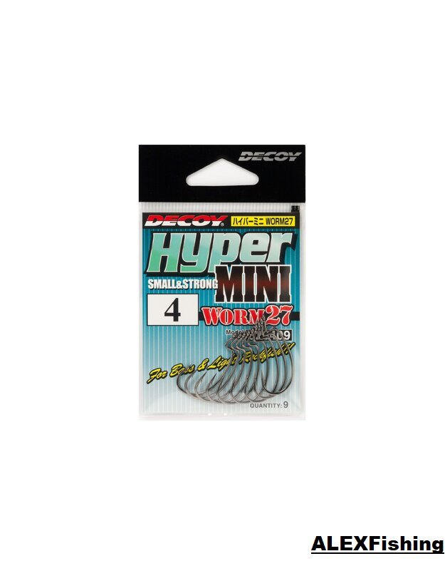 Ofsetiniai Kabliukai Decoy Worm 27 Hyper Mini