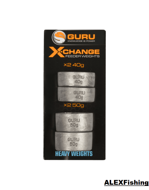 Svarelis Guru X-Change Distance Feeder Weights 40g+50g