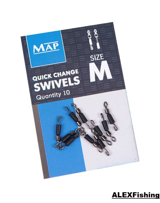 Segtukai pavadėliams MAP Quick Change Swivel Medium