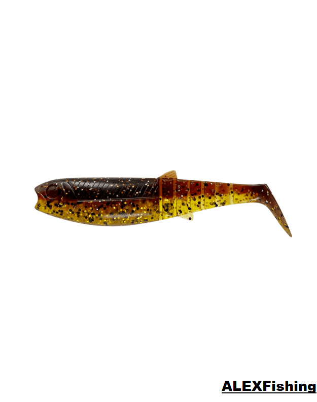 Guminukas Savage Gear Cannibal Shad 12.5cm 20g Fluo Motoroil UV