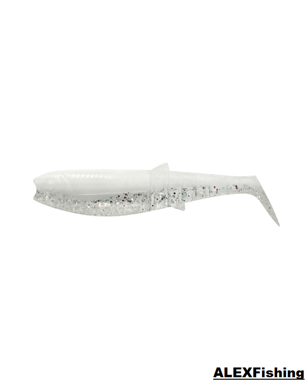 Guminukas Savage Gear Cannibal Shad 10cm 9g White Flash UV