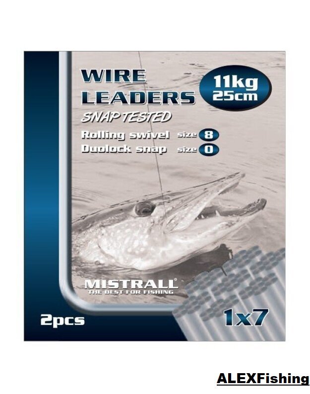 Pavadėlis Mistrall Wire Leaders 1x7 11kg 25cm