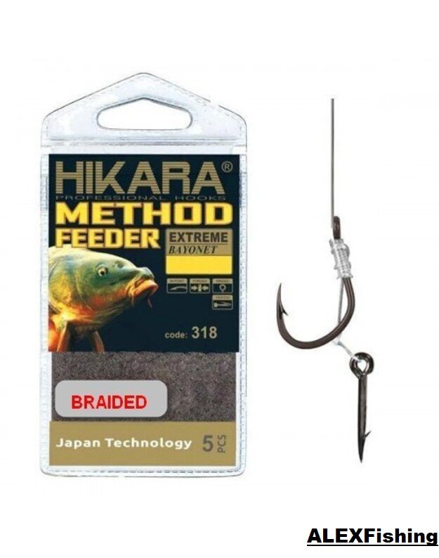 Pavadėlis Hikara Method Feeder rig EXTREME BRAIDED N 6/25lbs